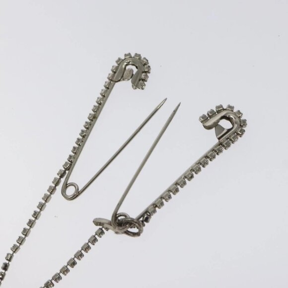 CHANEL Brooch metal Silver CC Auth bs26775 - Picture 7 of 9